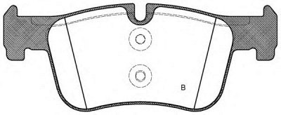 OPEN PARTS bpa147800 -  Комплект тормозных колодок, дисковый тормоз
